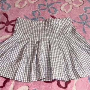 lavender gingham tennis skirt